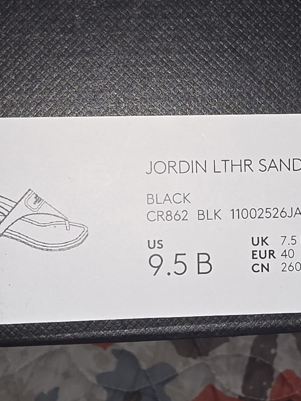 COACH Black Leather Thong Sandals with Gold Hardware - Picture 4 of 5